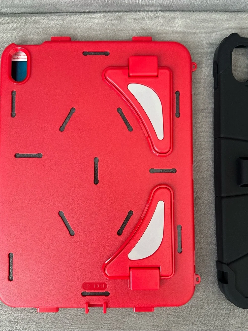 iPad 11th Gen 11”/ iPad 10th Gen 10.9” Shock Proof Red & Black Tablet Case